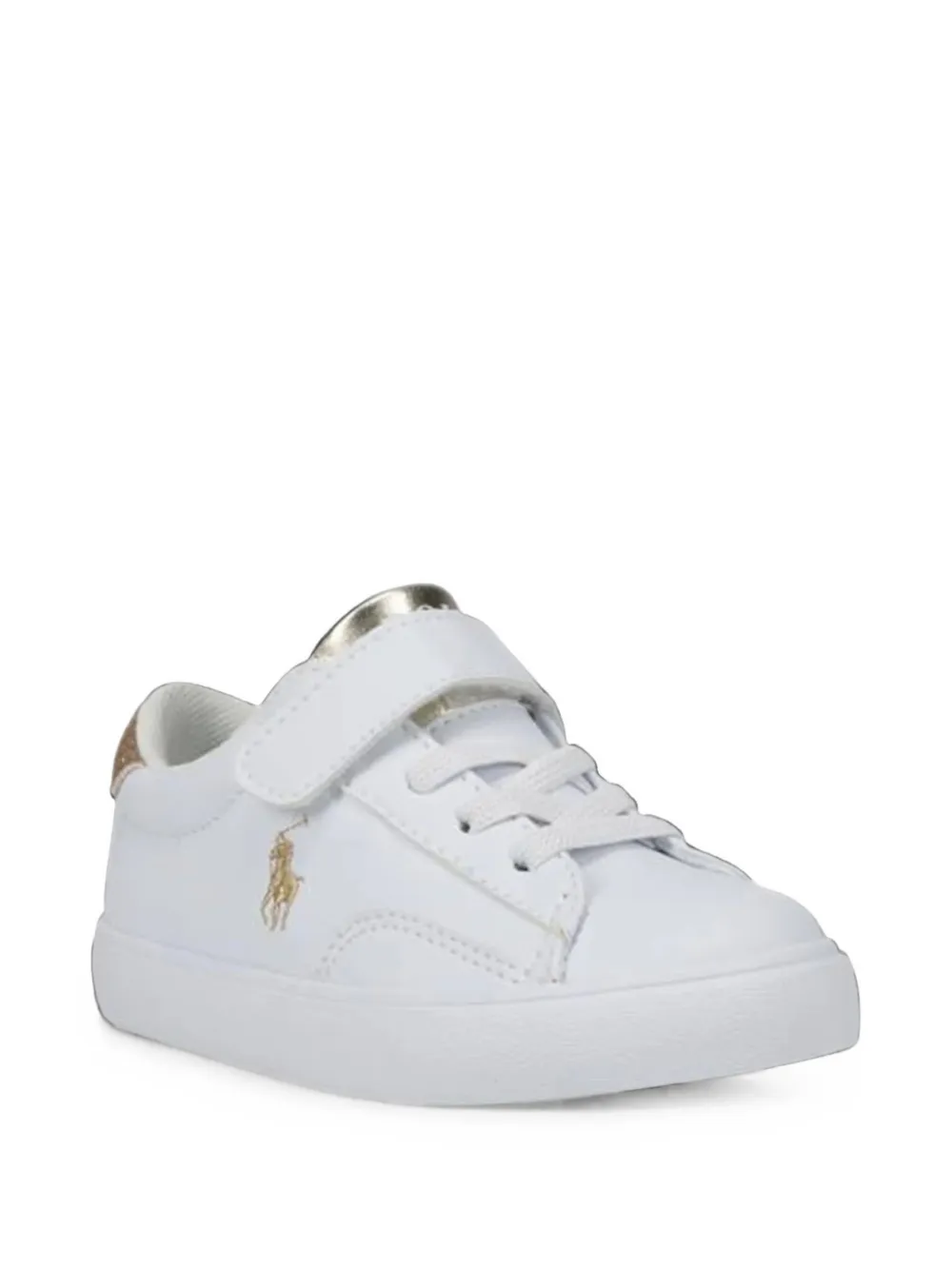 POLO RALPH LAUREN KIDS signature-Pony sneakers - Bianco
