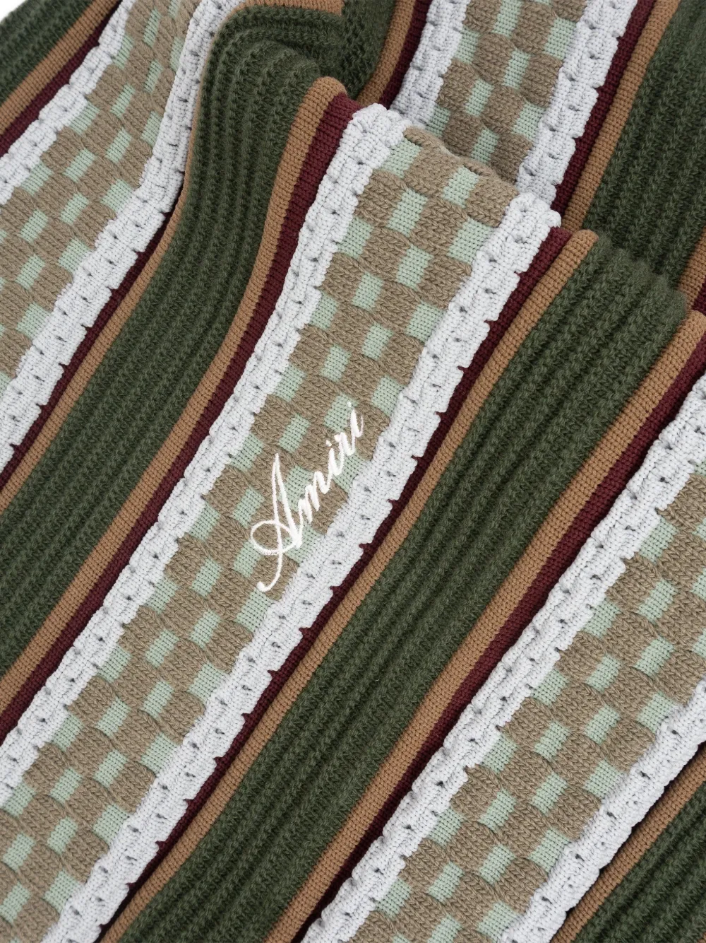 AMIRI striped sweater Groen