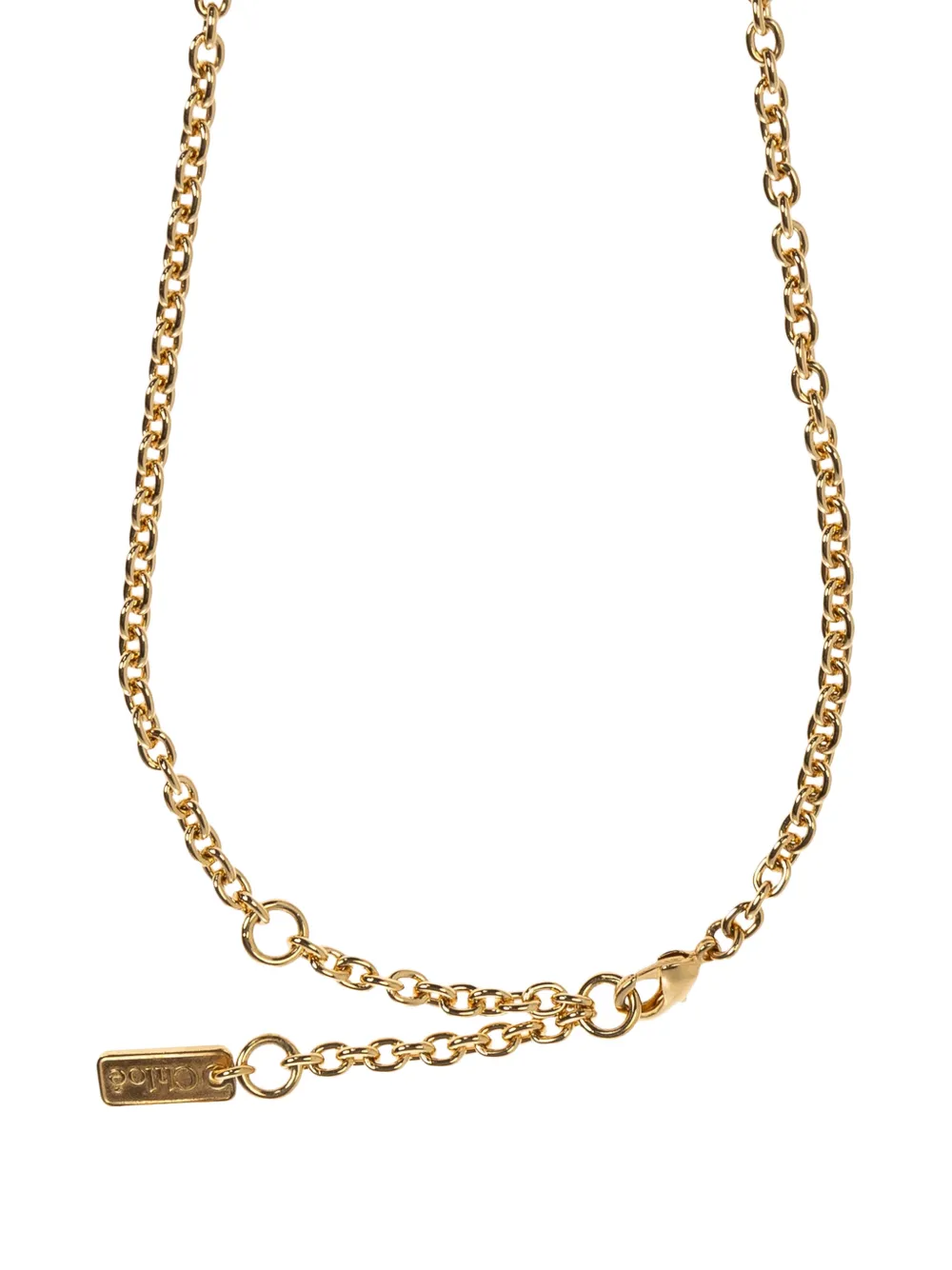 Chloé Tulip Pearl-embellished Necklace in Gold, view 4