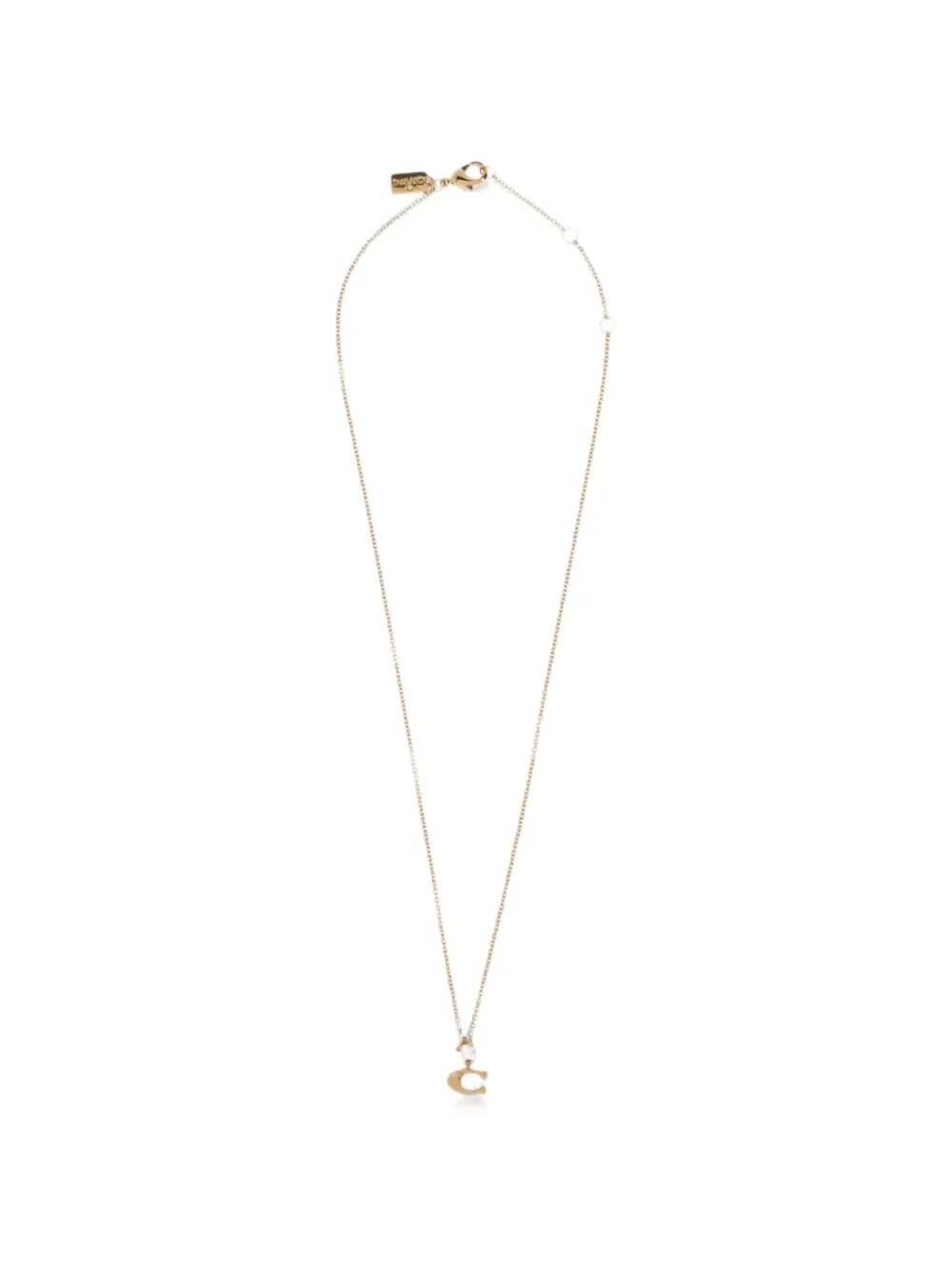 Coach Signature pendant necklace - Oro