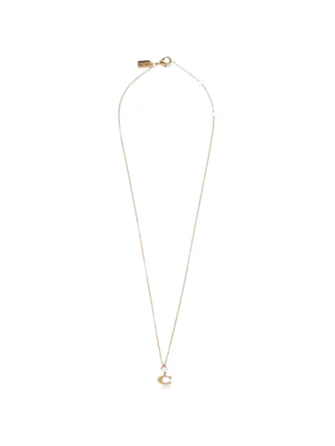 Coach Signature pendant necklace