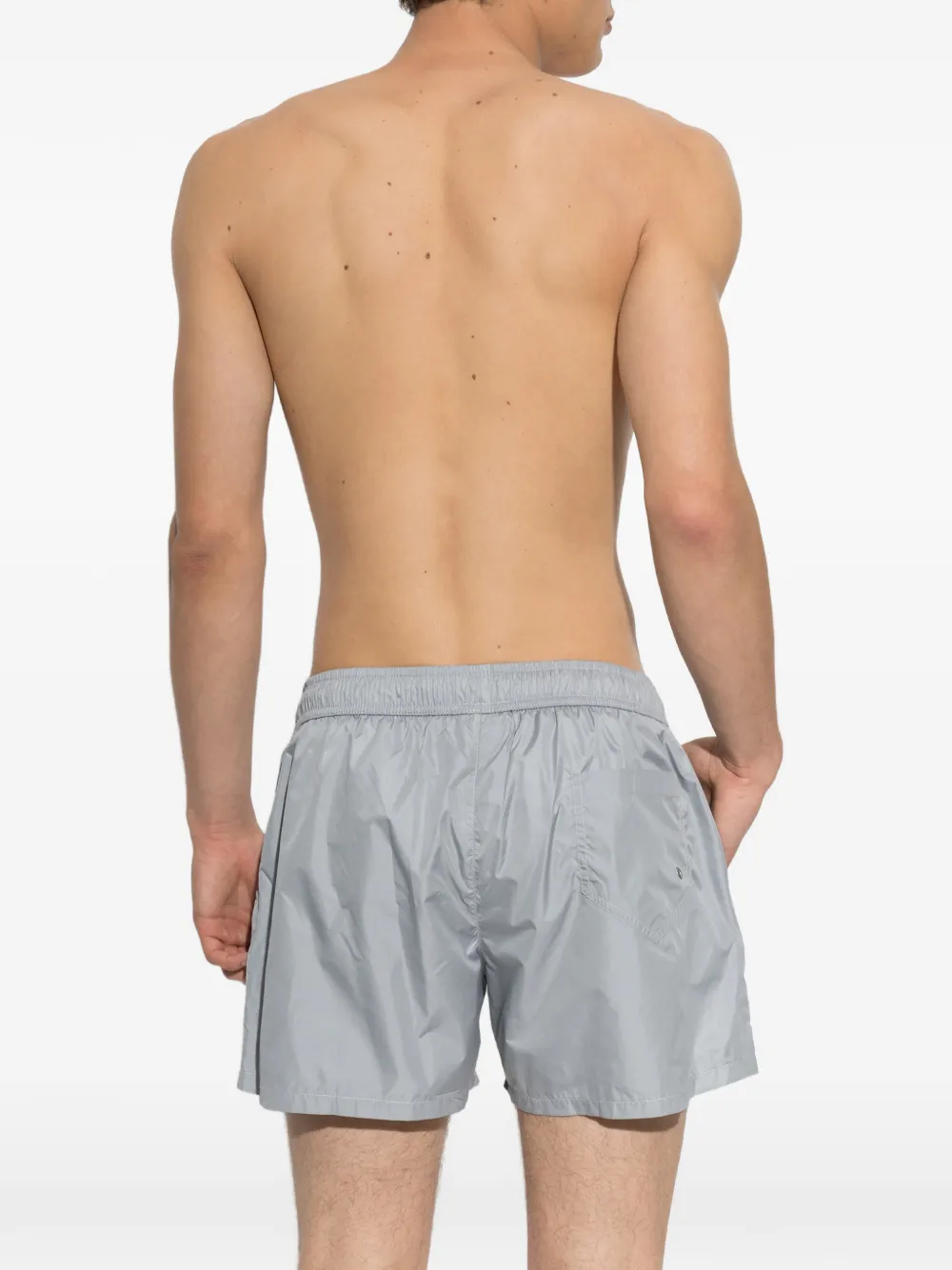 Moschino logo-print swim shorts Grijs