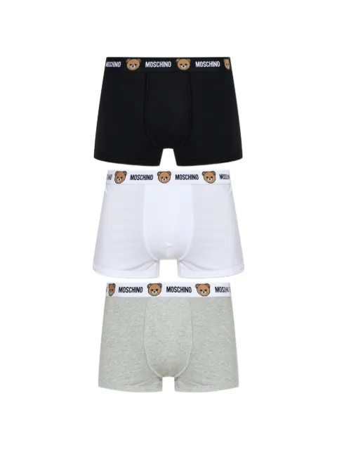 Moschino logo-waistband boxer shorts (set of three)