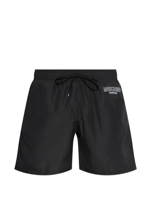 Moschino logo-print drawstring swim shorts