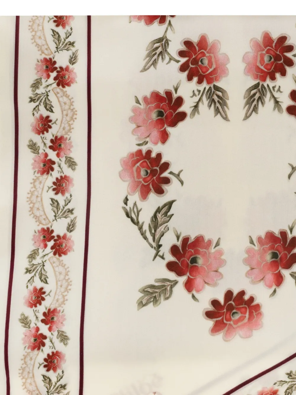 Chloé Sjaal met bloemenprint Beige