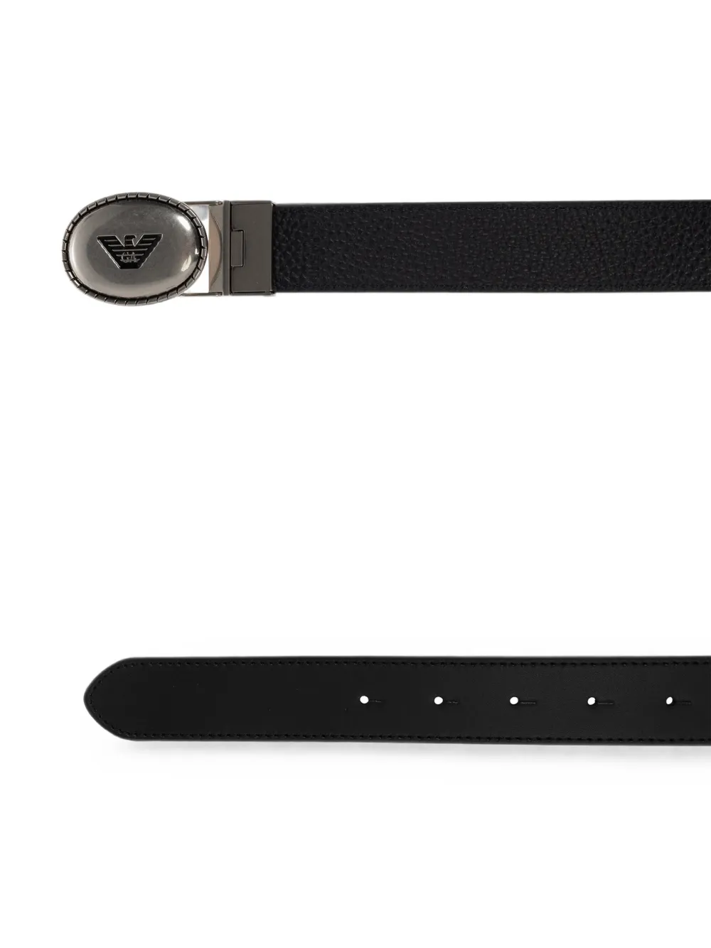 Emporio Armani Omkeerbare riem Zwart