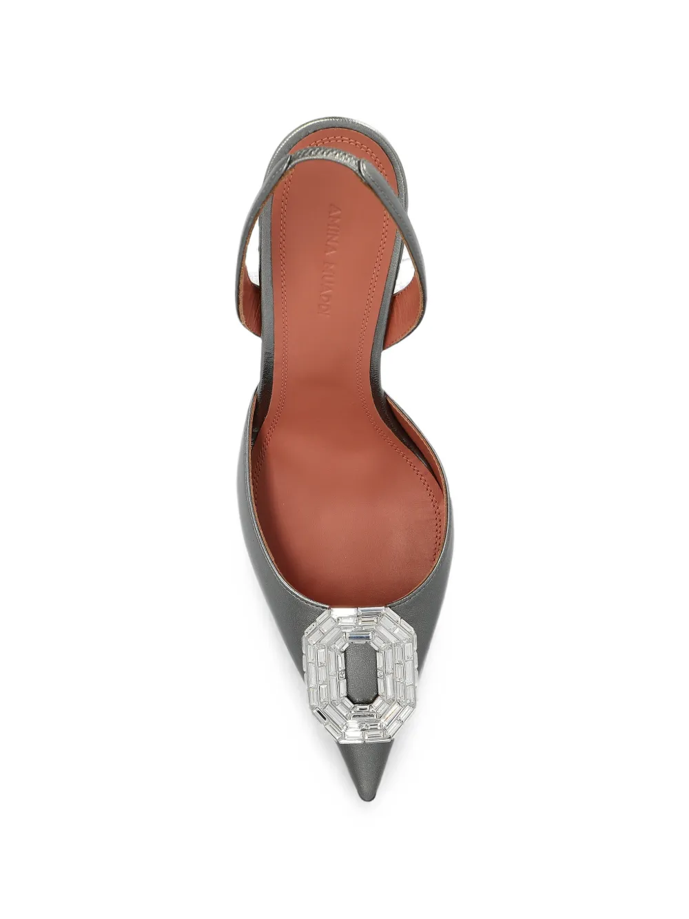 Amina Muaddi Camelia crystal-embellished Pumps | Grey | FARFETCH