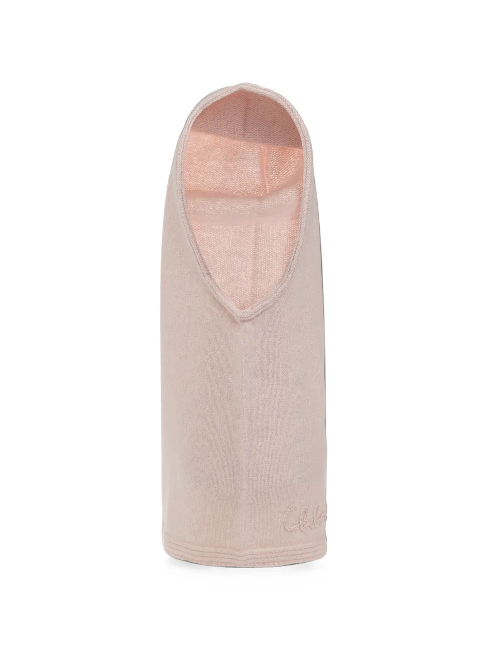 Chloé logo-embroidered wool snood · One Size