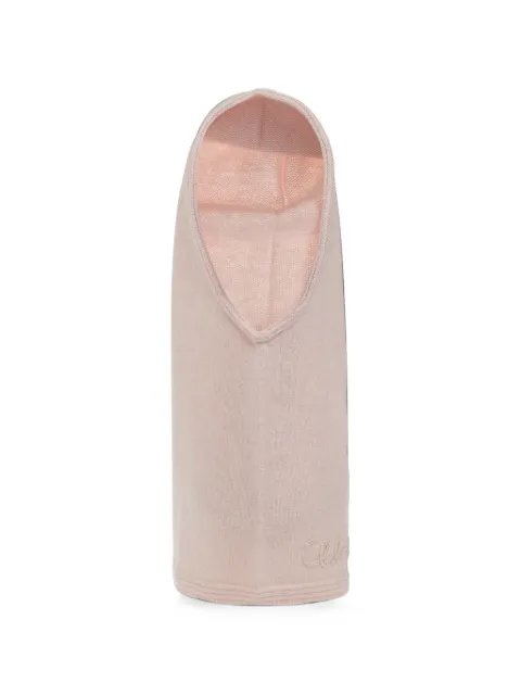 Chloé logo-embroidered wool snood