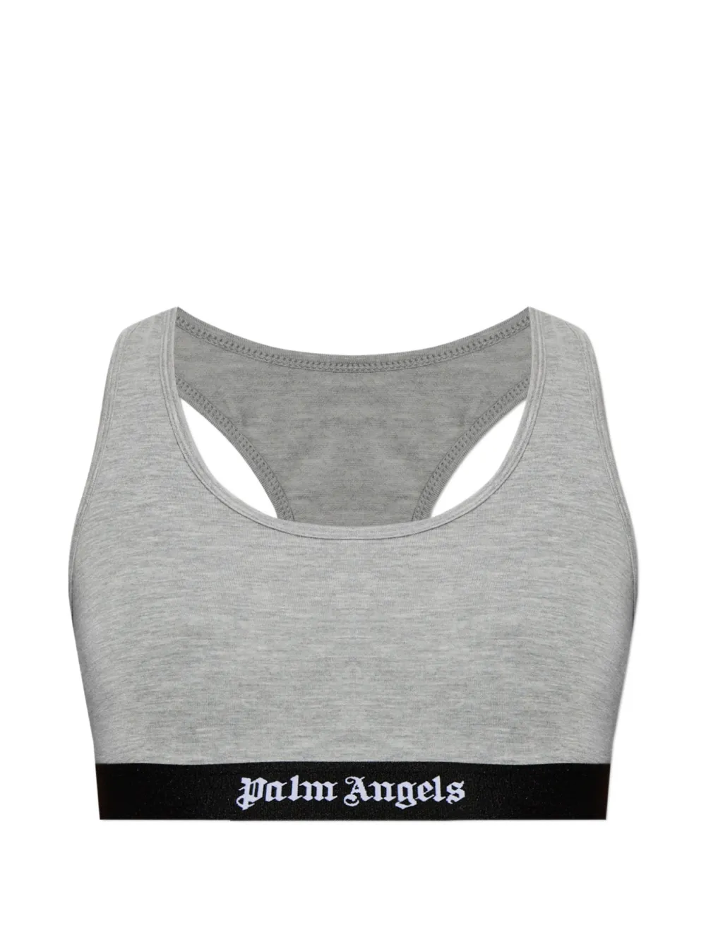 Palm Angels logo-underband racerback top - Grigio