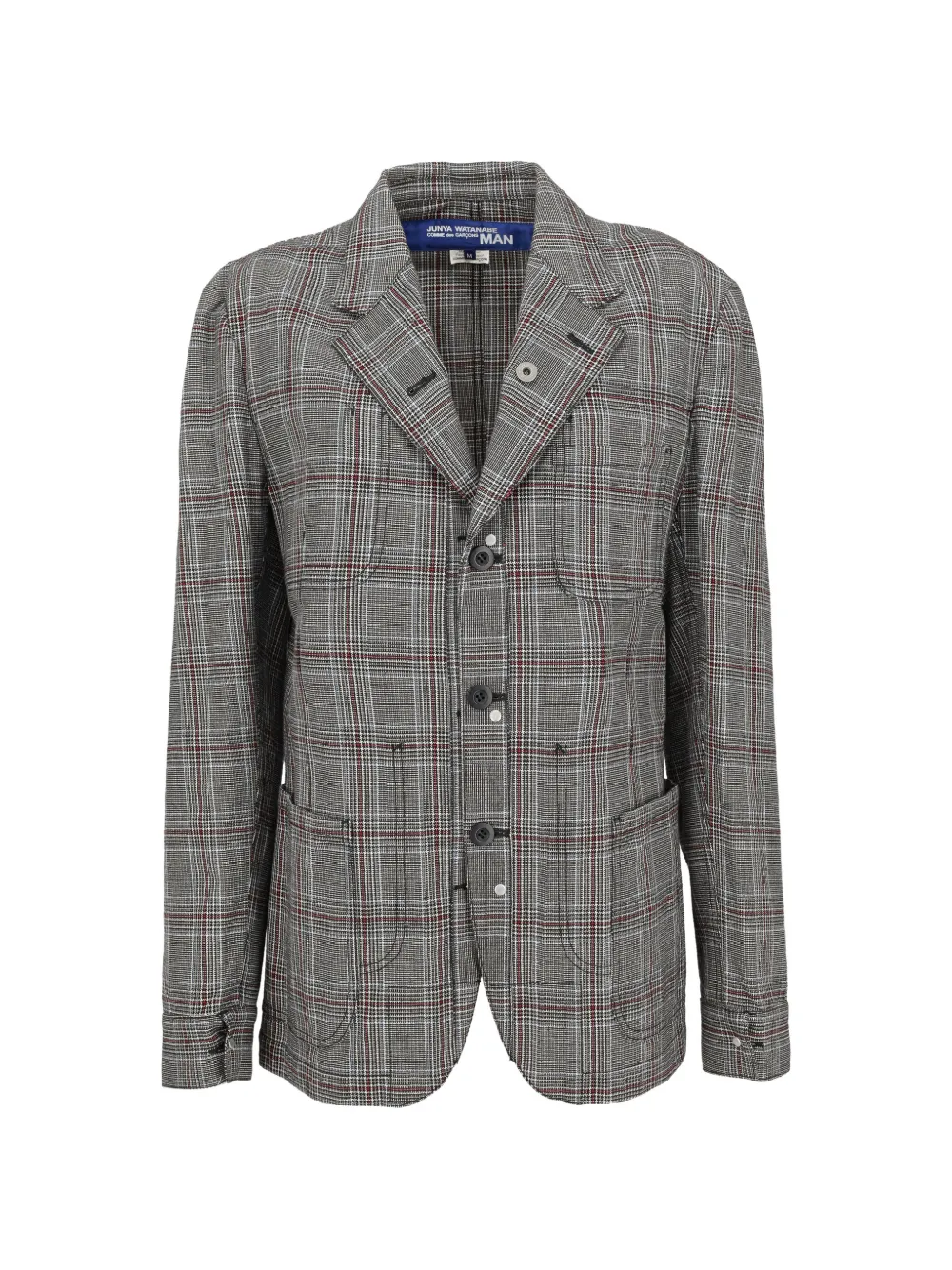Junya Watanabe Glen check blazer - Grigio