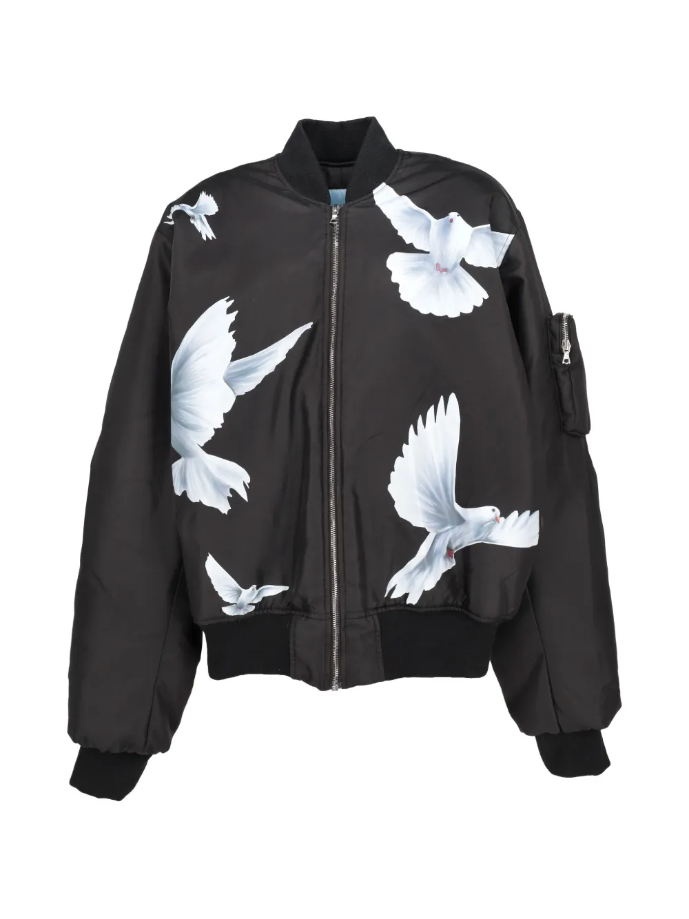 3.PARADIS dove-print bomber jacket - Nero