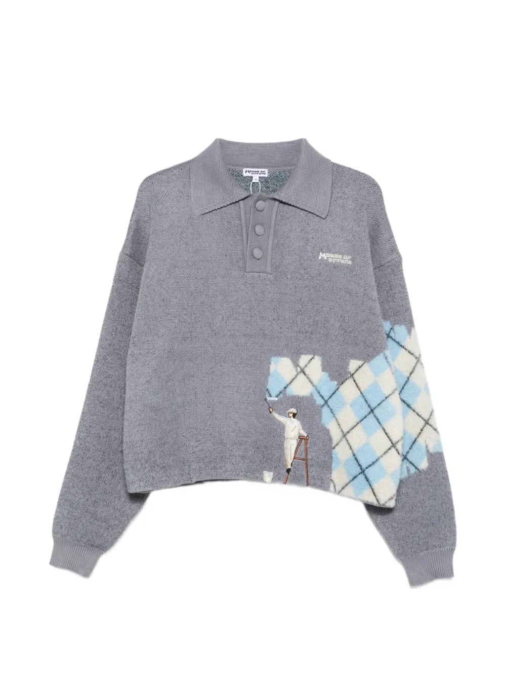 House of errors logo-embroidered polo shirt