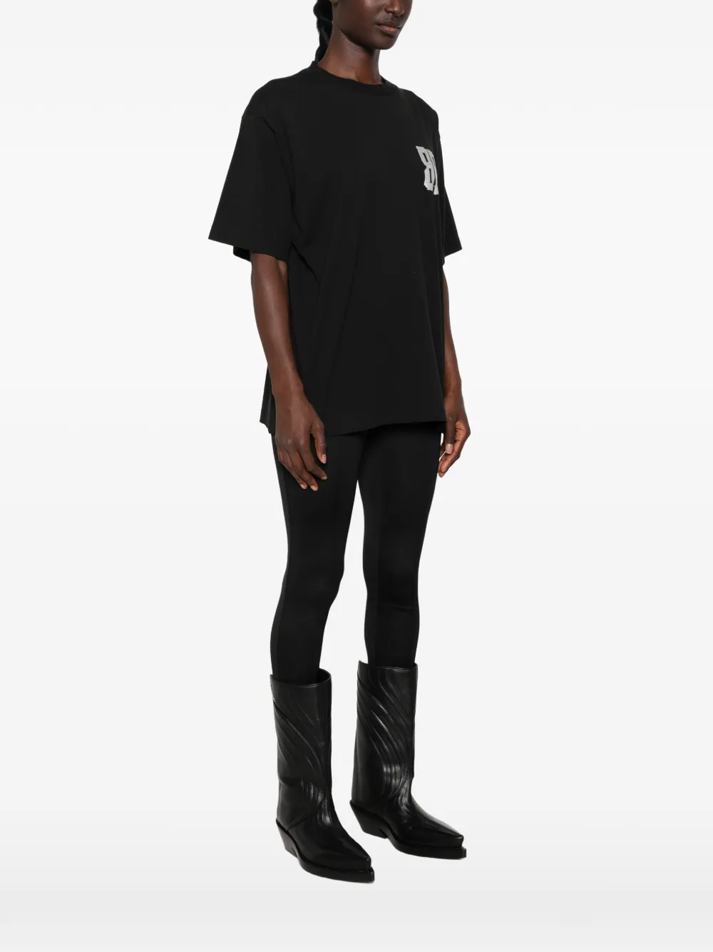 Balenciaga Gaffer T-shirt met logo-print Zwart
