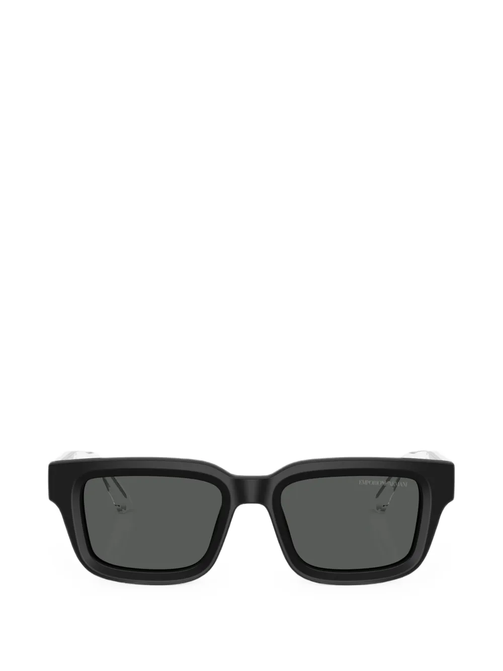 Emporio Armani Sonnenbrille mit eckigem Gestell - Schwarz