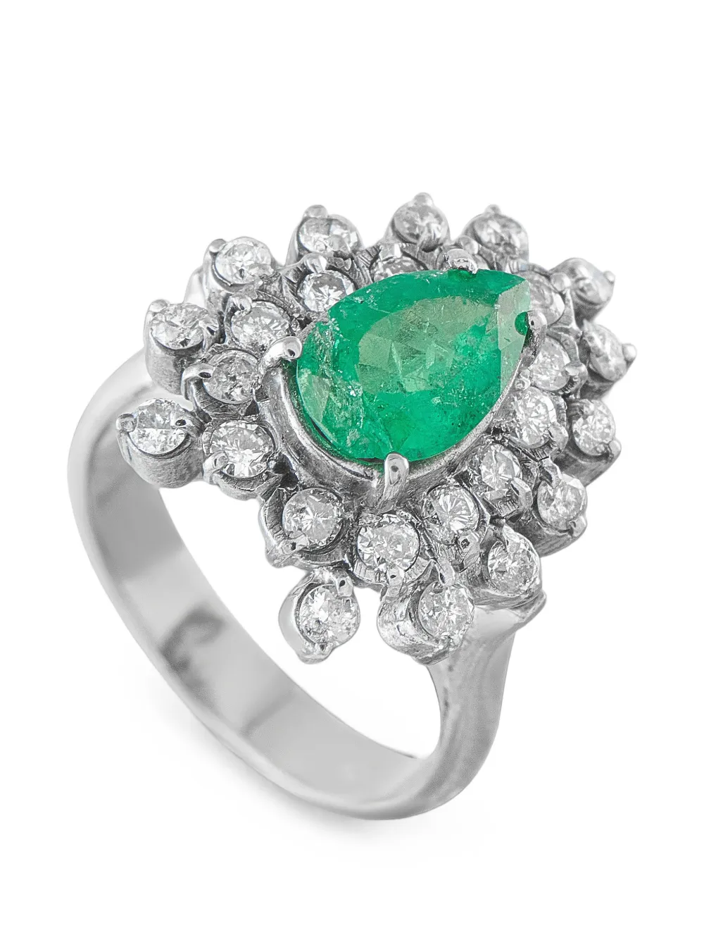 LB Exclusive emerald and diamond ring - Argento