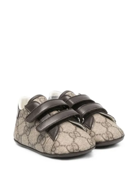 Gucci Kids Ace GG Damier jacquard sneakers
