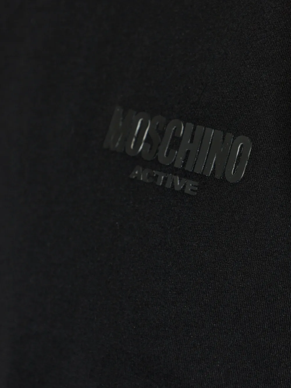 Moschino Twee T-shirts met logoprint Zwart