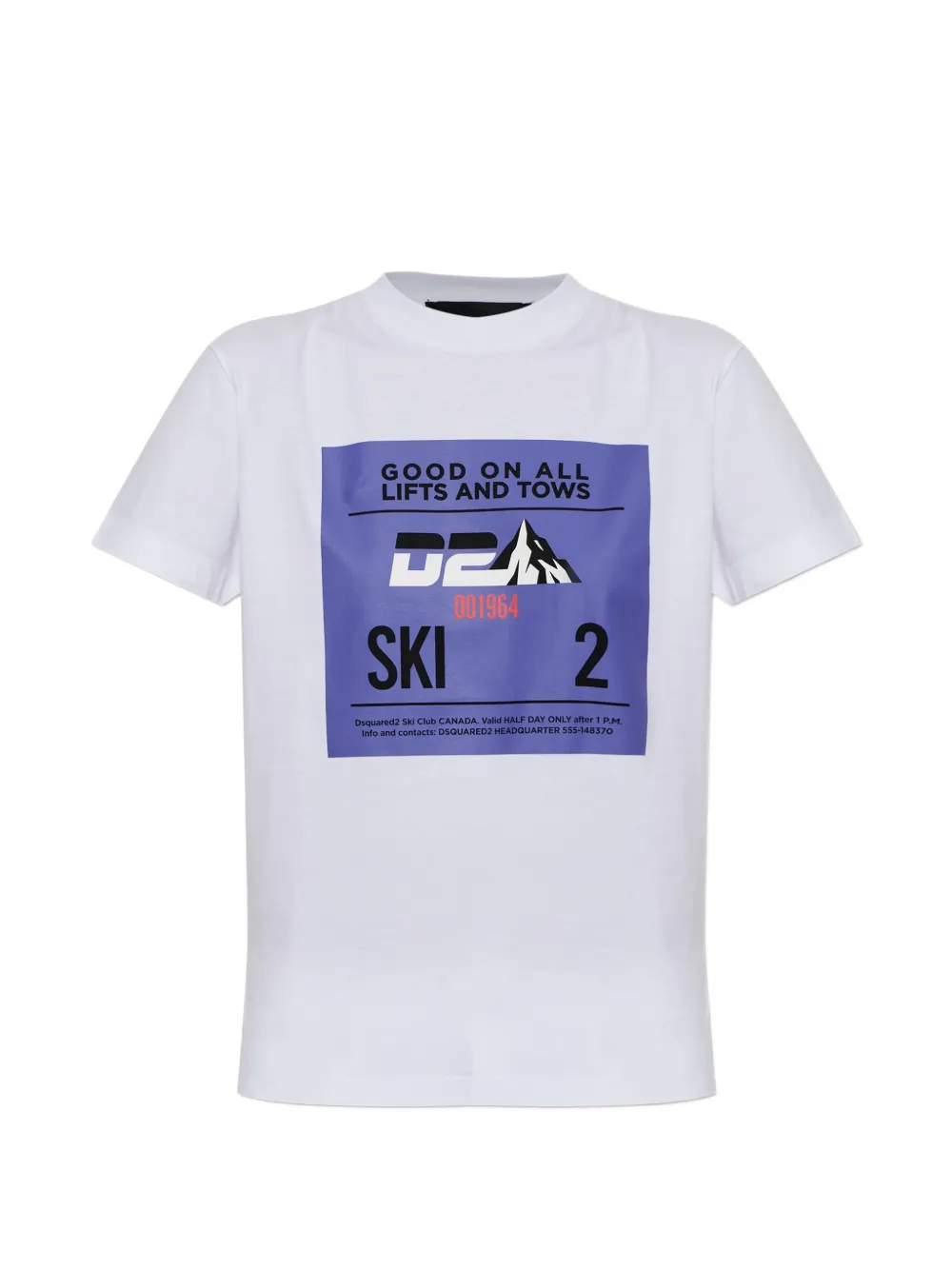 DSQUARED2 graphic-print T-shirt Wit