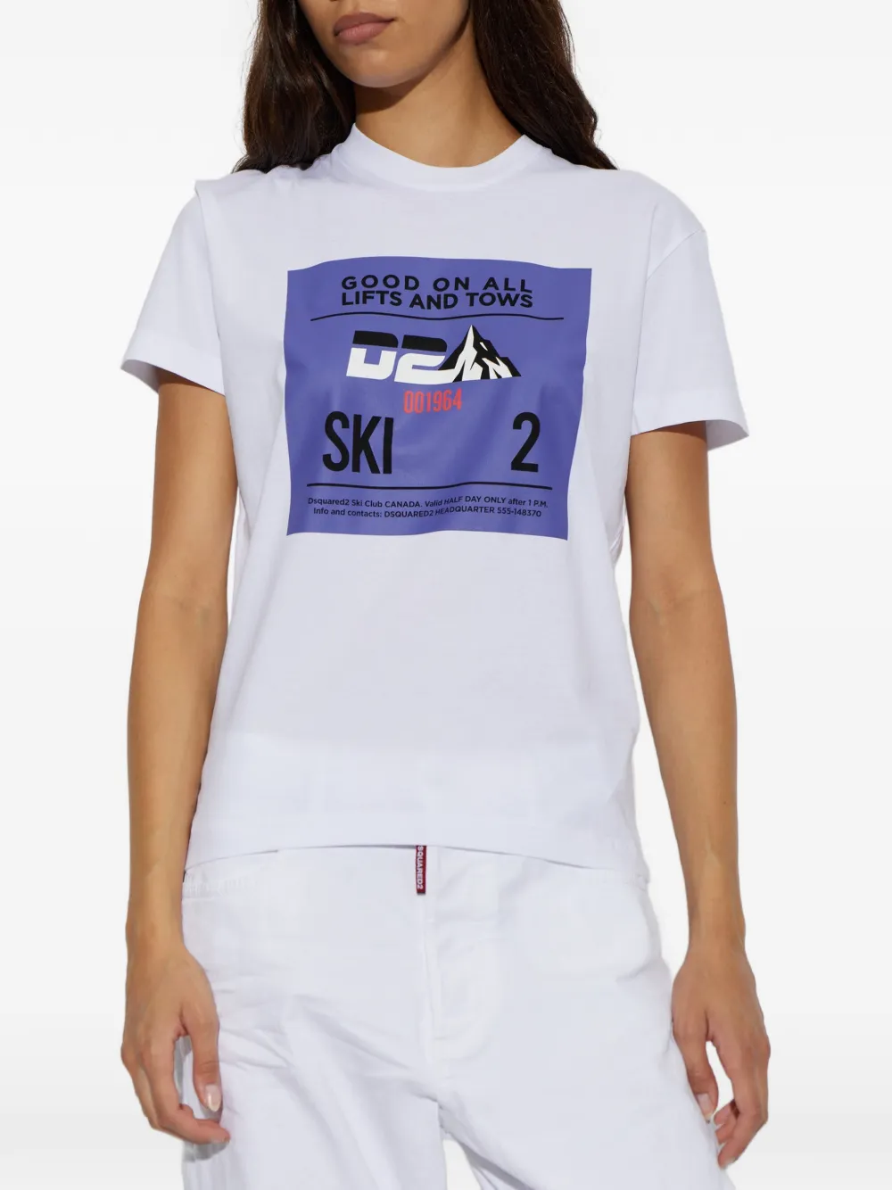 DSQUARED2 graphic-print T-shirt Wit