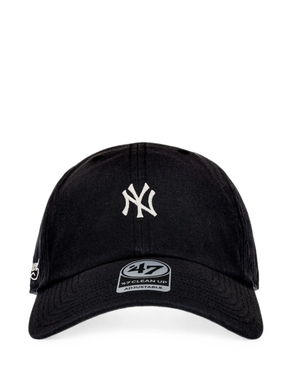 Represent X 47 New York Yankees logo-embroidered baseball cap Zwart