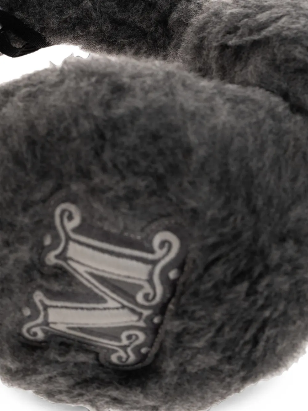 Max Mara Muffy2 oorwarmers met logopatch Grijs