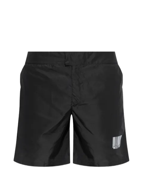 Moschino barcode-print swim shorts