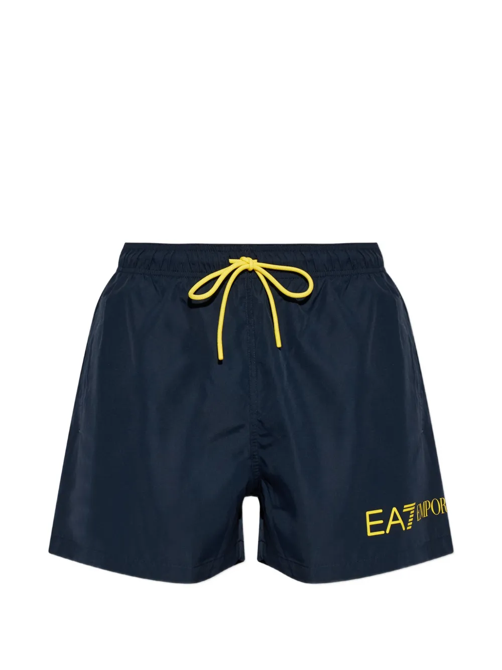 Ea7 Emporio Armani logo-print drawstring swim shorts - Blu