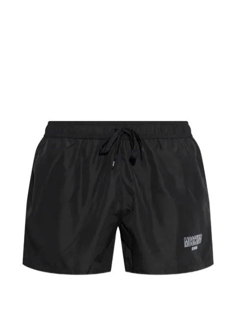 Moschino logo-print drawstring swim shorts
