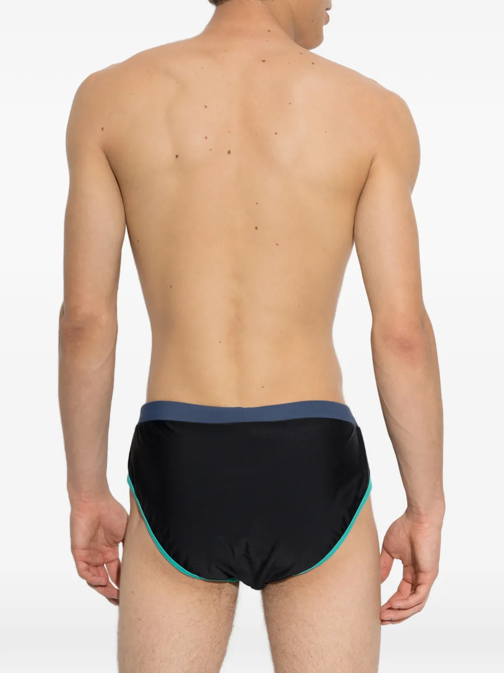 Moschino Zwembroek met logoprint Zwart