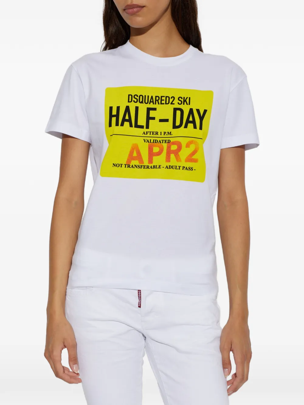 DSQUARED2 T-shirt met grafische print Wit