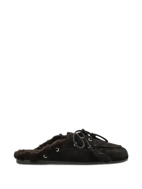 Posa suede boat mules