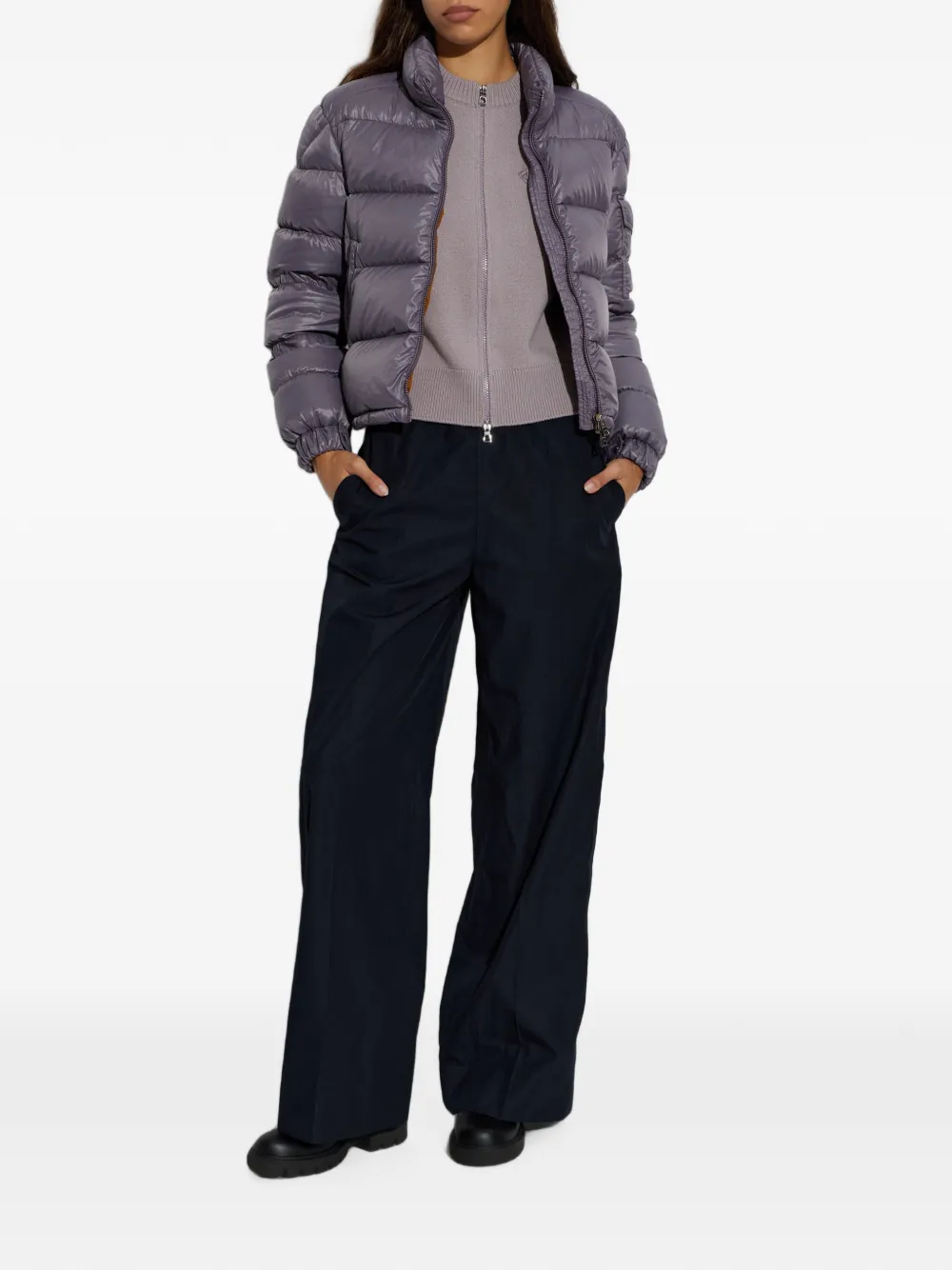 Moncler Aveto gewatteerd donsjack Paars