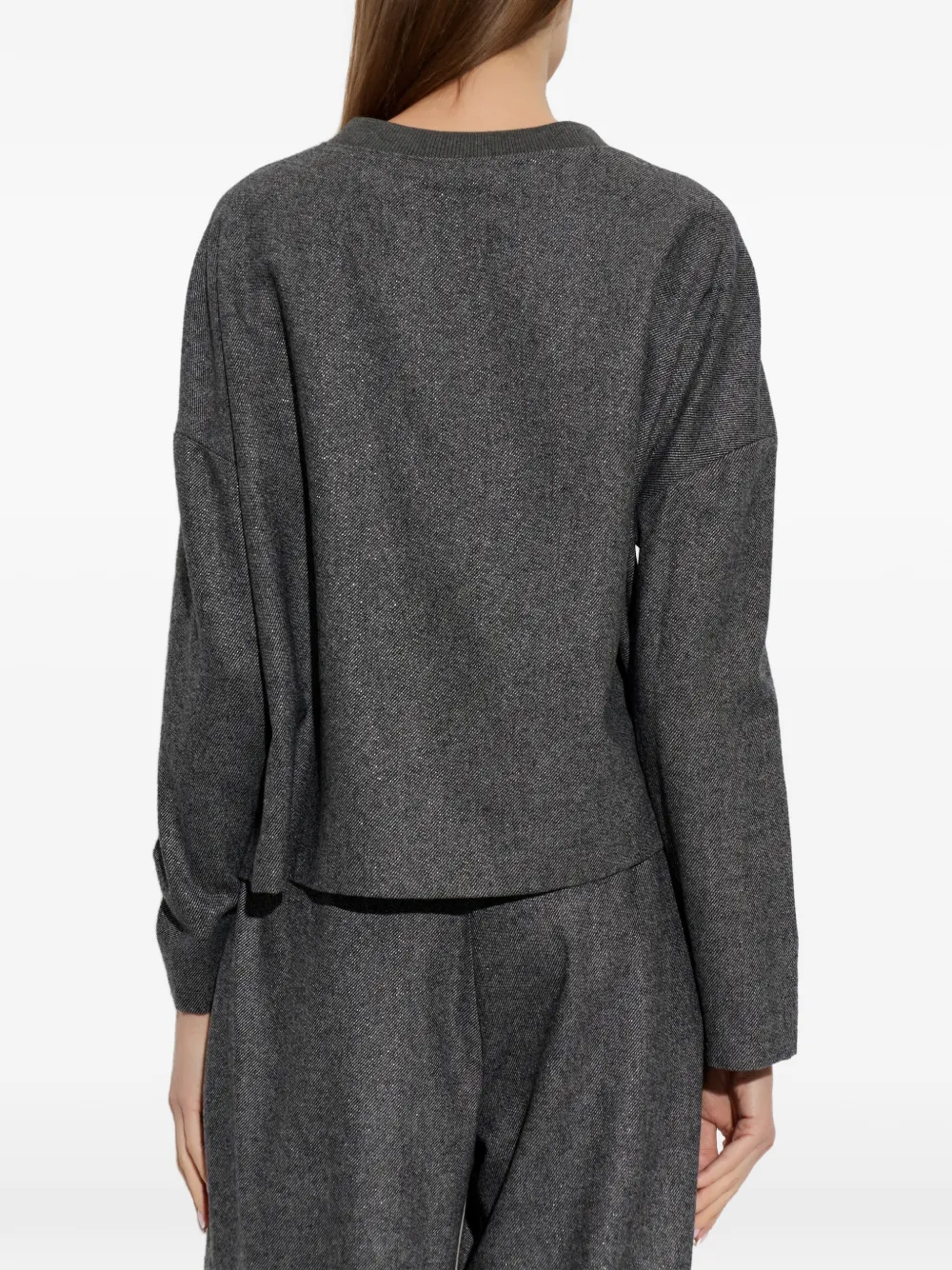 Emporio Armani Top met lurex-draad Grijs