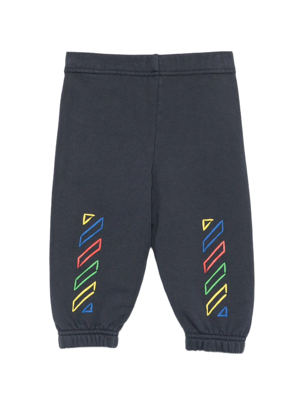 Off-White Kids Trainingsbroek met logoprint Blauw