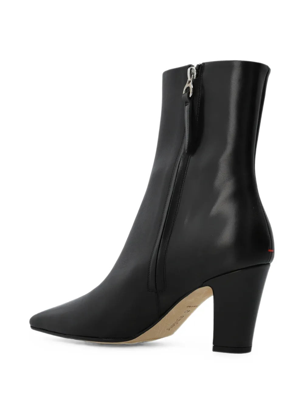 Aeyde Maris pointed-toe ankle boots Zwart