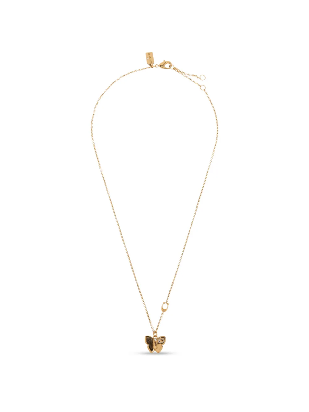 Coach butterfly pendant necklace · OS