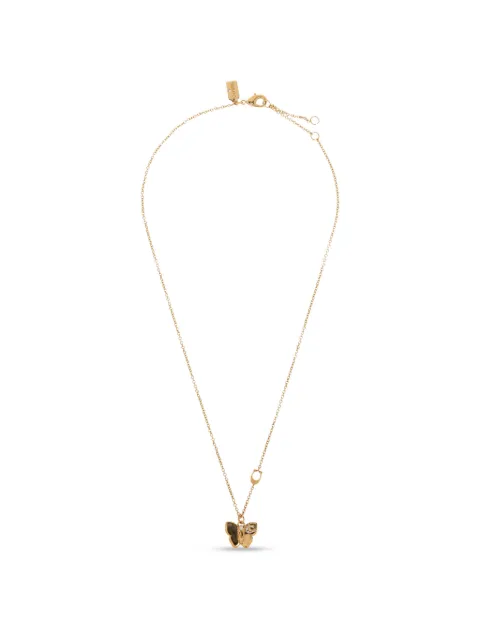 Coach butterfly pendant necklace