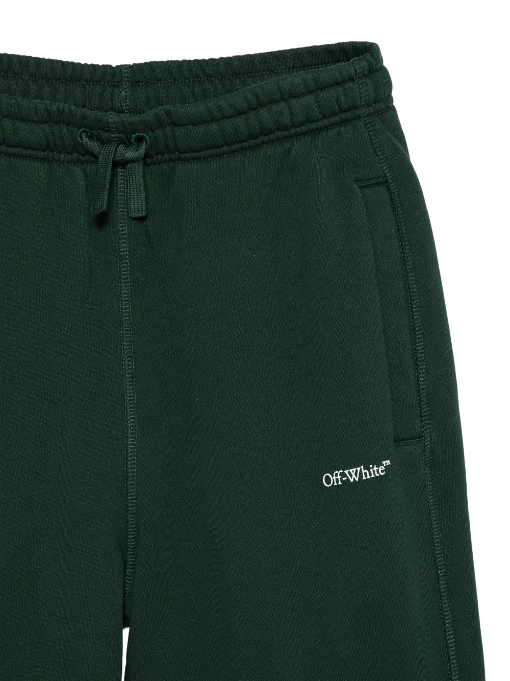 Off-White Kids Trainingsbroek met logoprint Groen