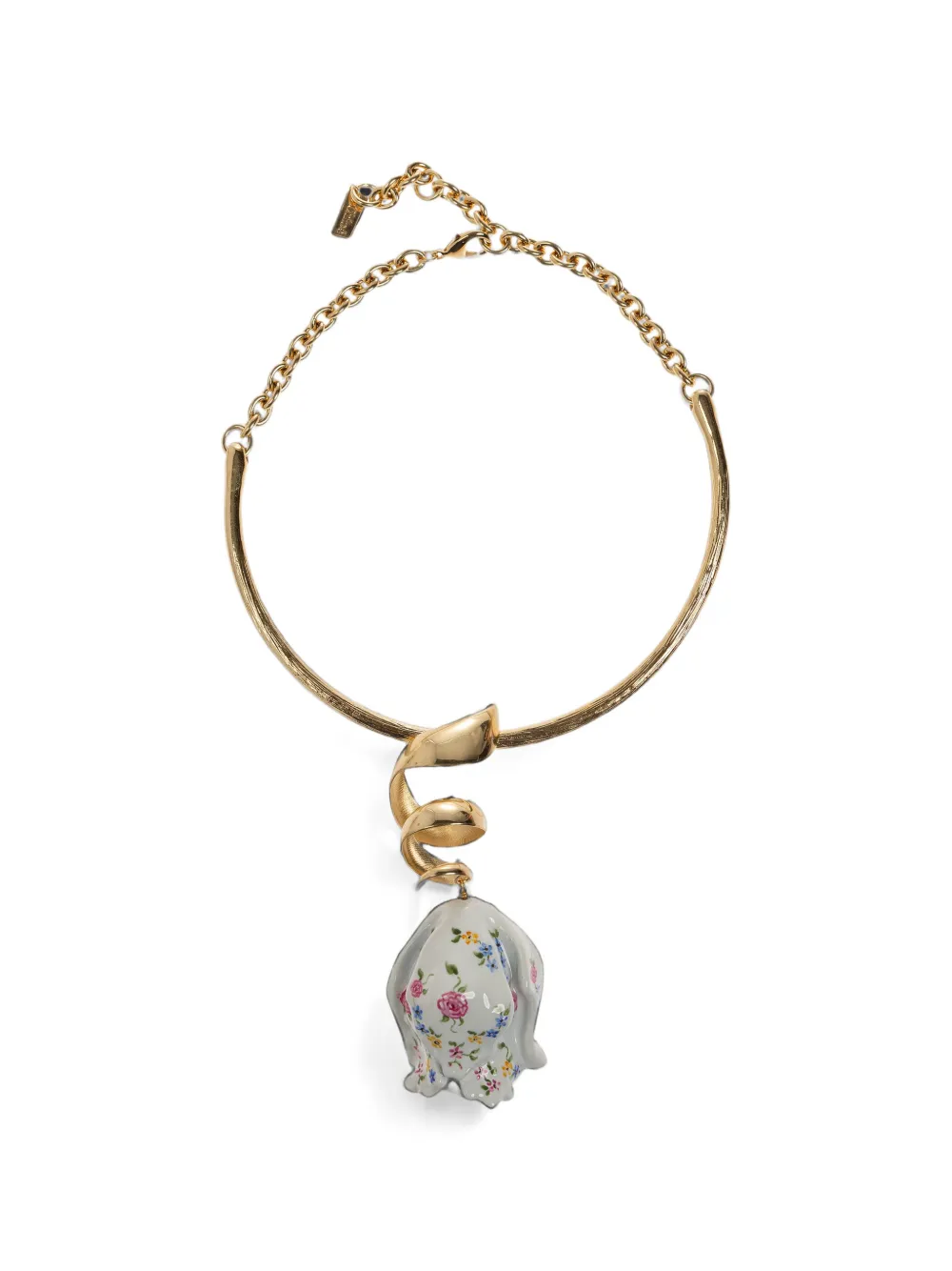 Chloé Bloomcraft floral-print ceramic necklace · OS