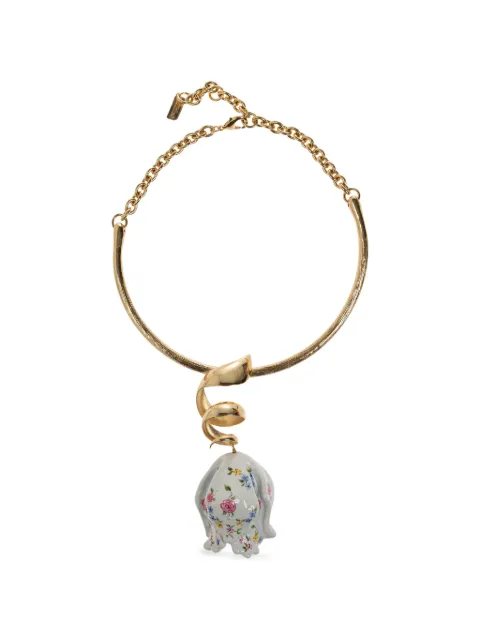 Chloé collar Bloomcraft de cerámica con estampado floral