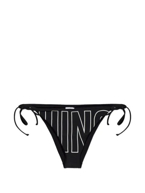 Moschino logo-print side-tie bikini bottoms