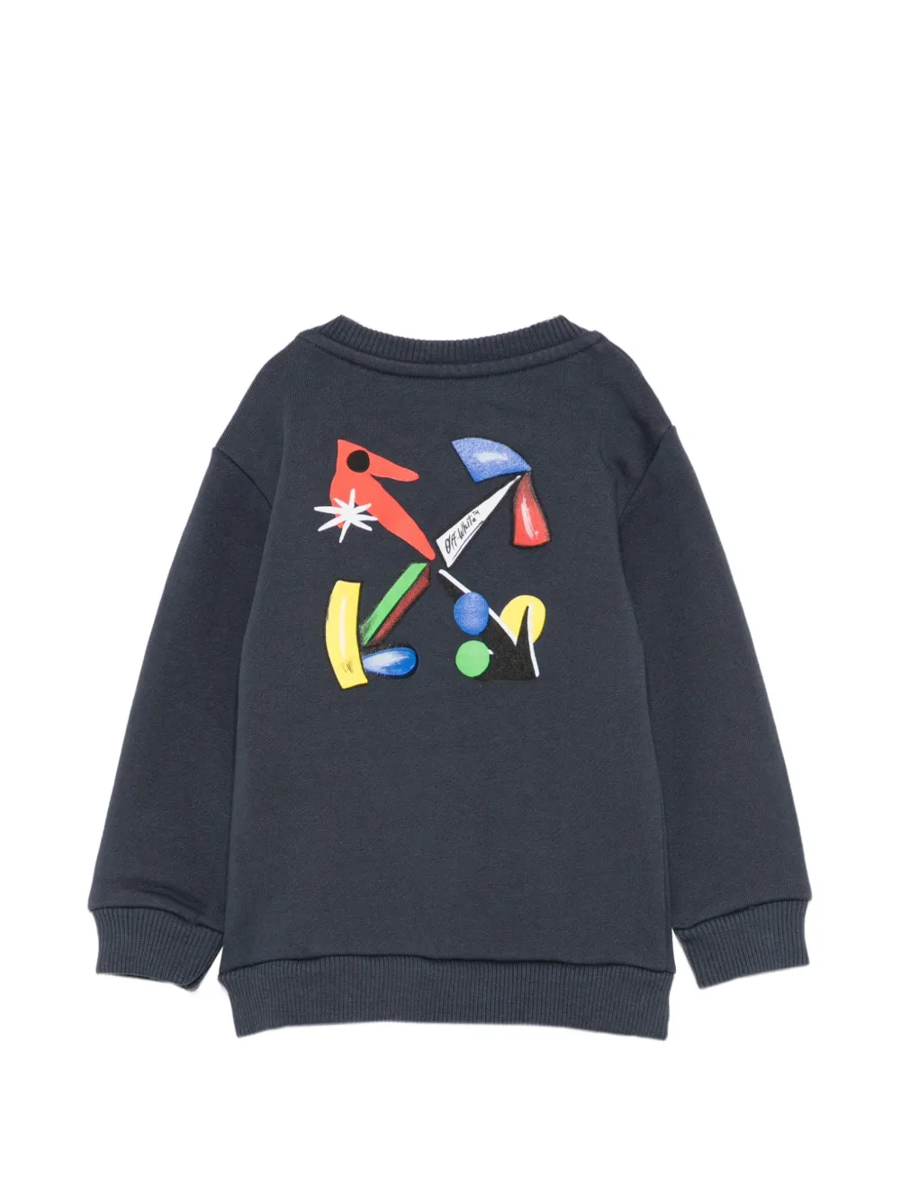 Off-White Kids Arrow trui met logo-print Blauw