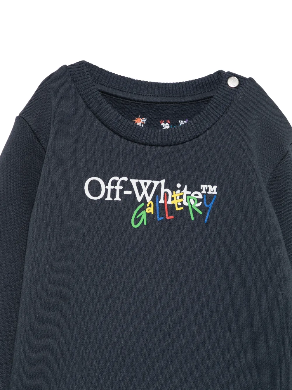 Off-White Kids Arrow trui met logo-print Blauw