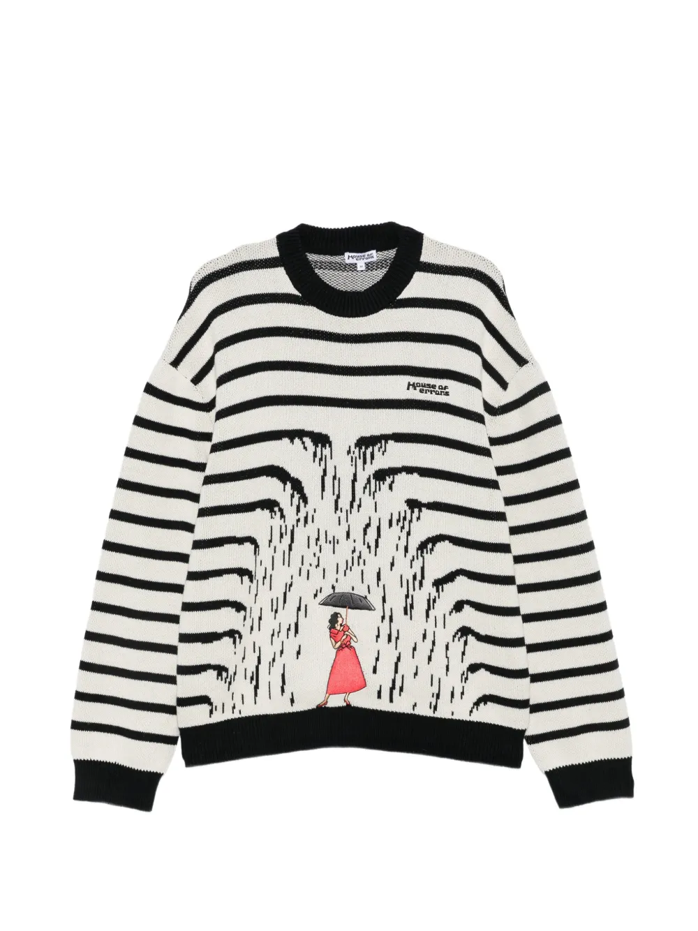 House of errors striped-pattern sweater | White | Image 1