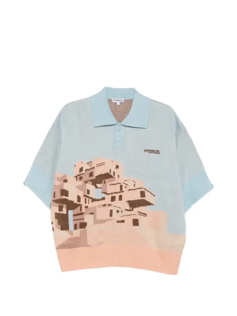 House of errors logo-embroidered polo shirt