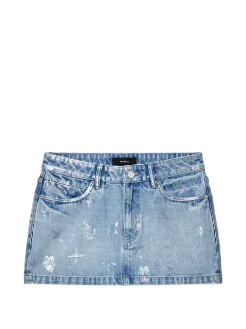 Purple Brand Monogram mini skirt