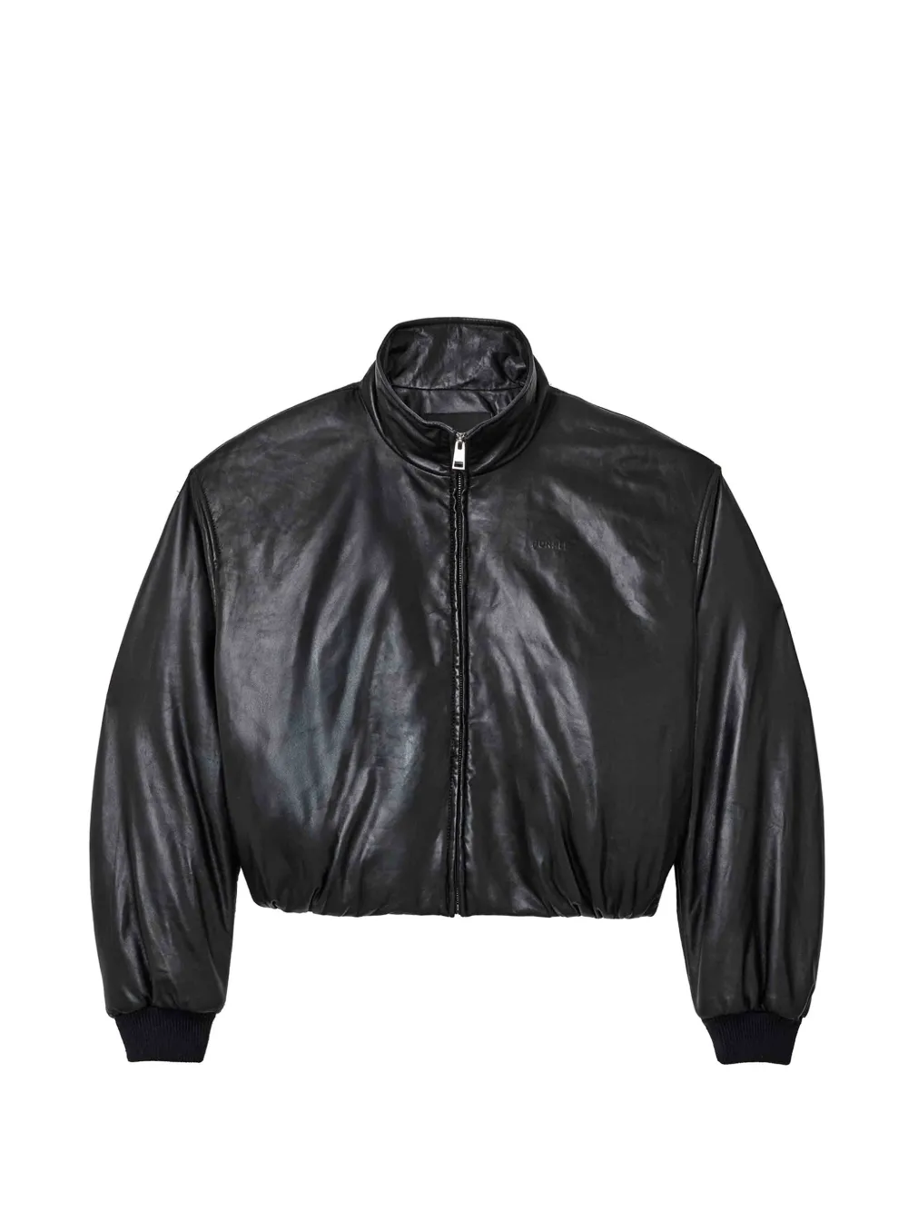 Purple Brand zip-up leather jacket