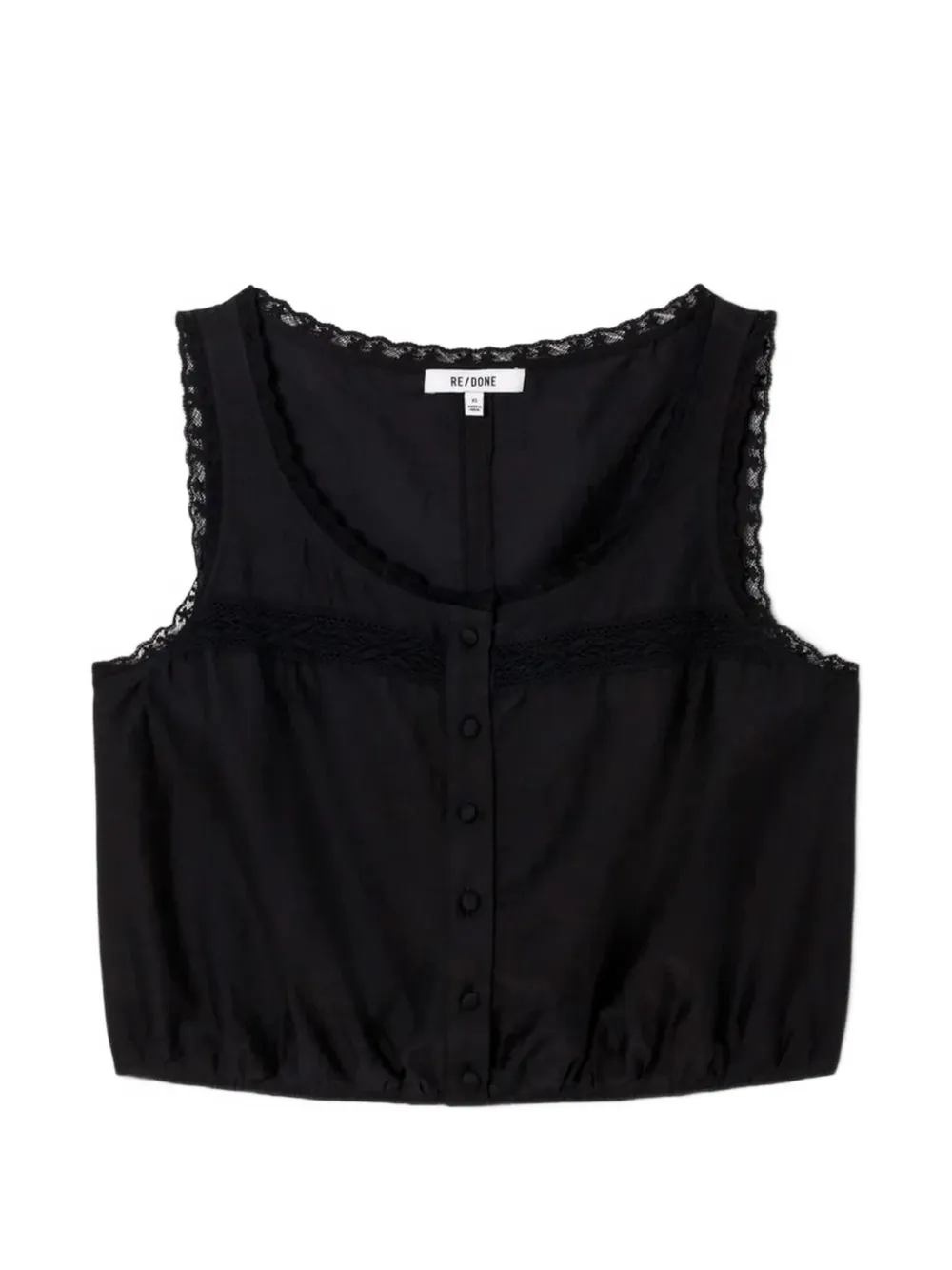 RE/DONE Allegra lace-trim top