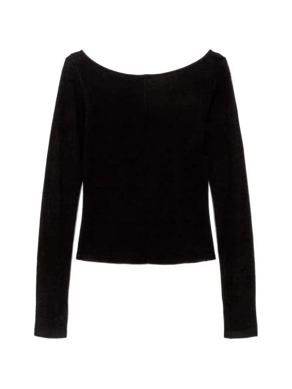 RE DONE Ballet T-shirt met lange mouwen Zwart